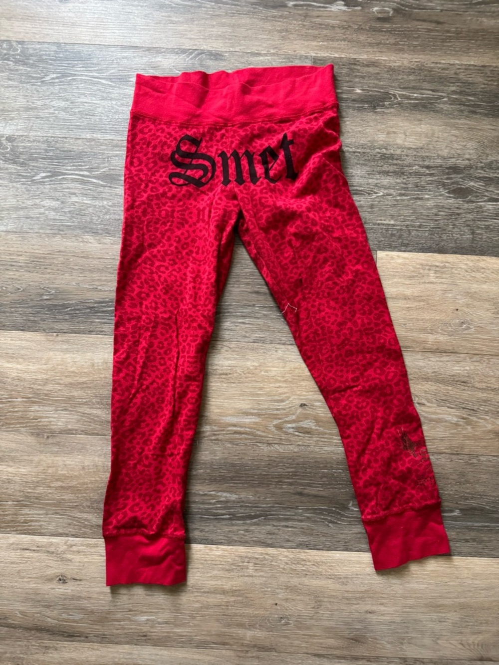 Smet By Christian Audigier Leopard Print Leggings sz Small